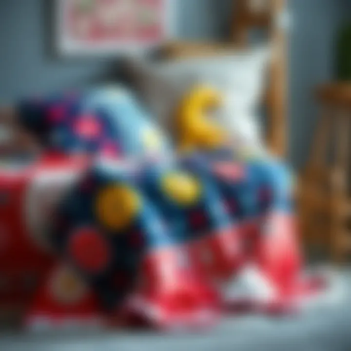 Playful Patterns Blanket for Kids Vibrant colored blanket with playful patterns for children