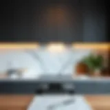 Elegant backsplash protector enhancing kitchen aesthetics