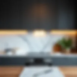 Elegant backsplash protector enhancing kitchen aesthetics