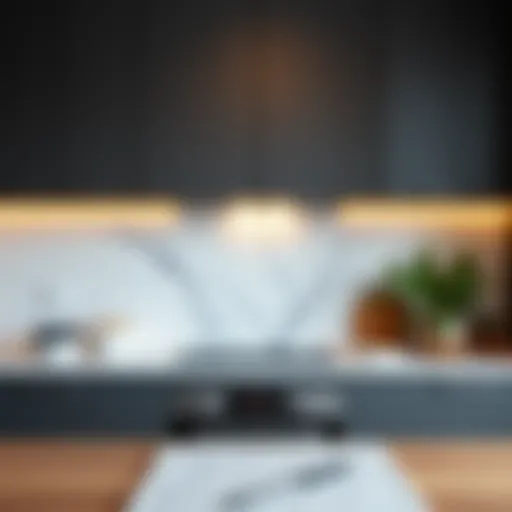 Elegant backsplash protector enhancing kitchen aesthetics