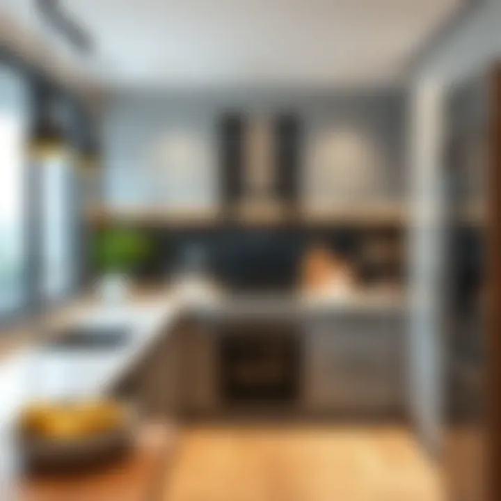 Modern Kitchen Integration Practical integration of backsplash in modern kitchen