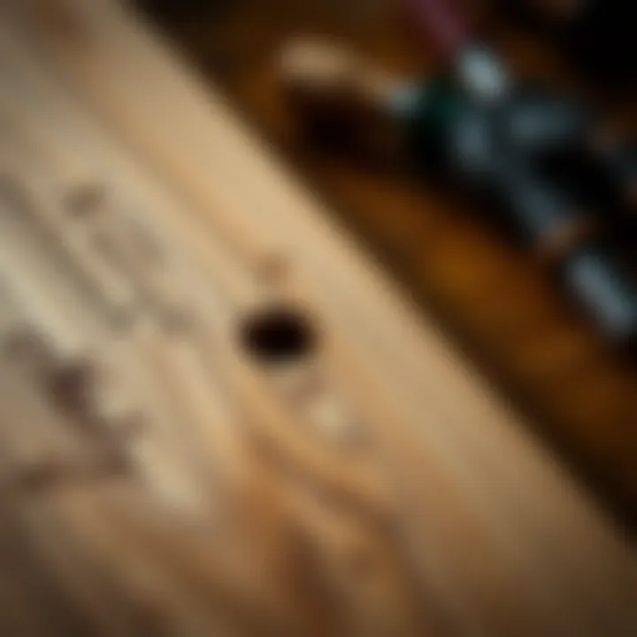 Detailed close-up of wood cutting techniques and joins