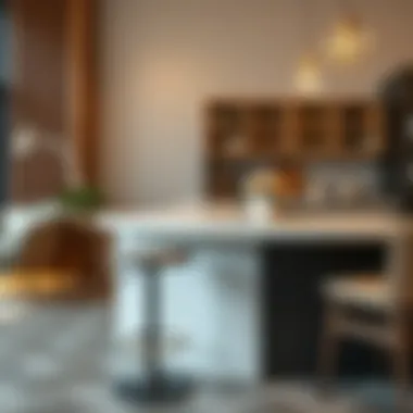 Elegant Koçtaş Bar Stool with Chic Countertop Elegant Koçtaş bar stool paired with a chic countertop