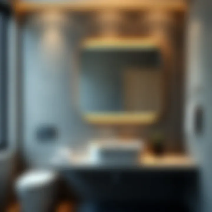 Minimalist bathroom mirror style