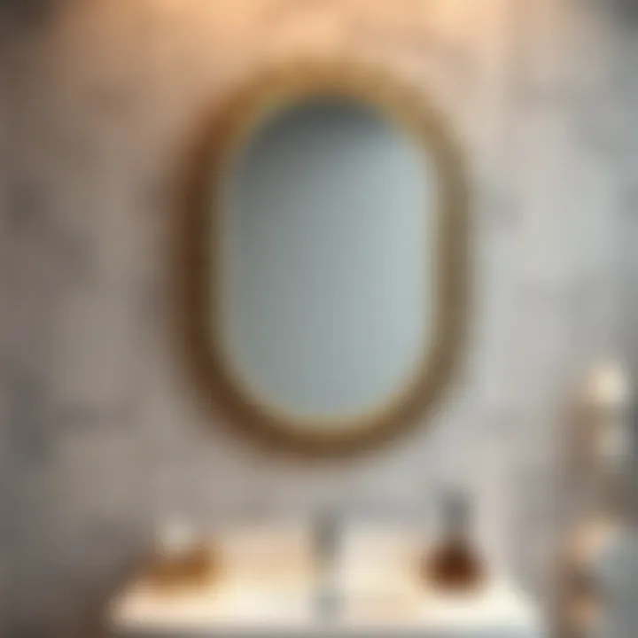 Stylish decorative bathroom mirror