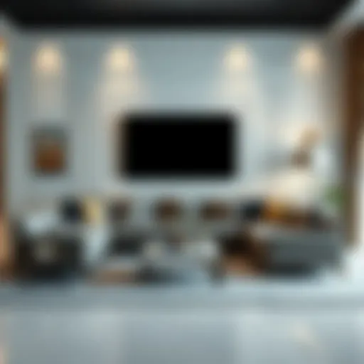 Luxurious living room featuring a contemporary sofa set