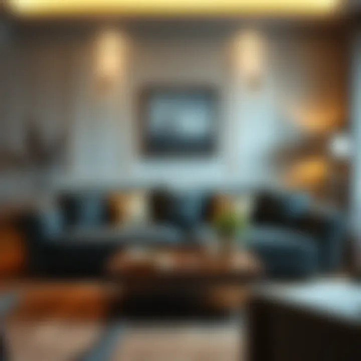 Coordinated Sofa Covers in a Stylish Living Room Stylish living room featuring coordinated sofa covers