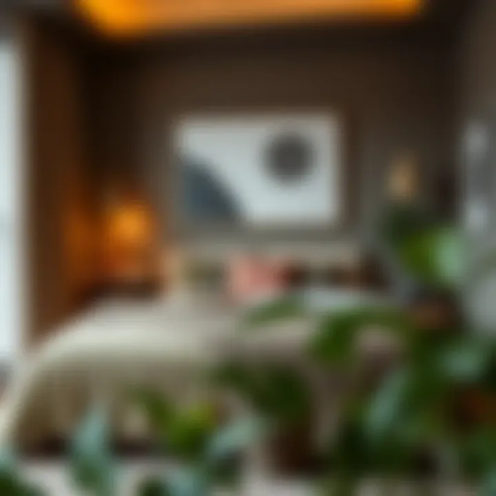 Warm Dark Olive Bedroom Accents Cozy bedroom with dark olive decor accents