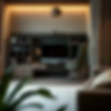 Chic Dark Olive Workspace Design Stylish workspace with dark olive color scheme