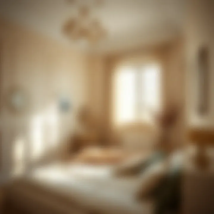 Cozy bedroom featuring cream wall color