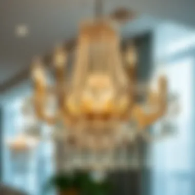 Brilliance After Cleaning Sparkling cleaned crystal chandelier