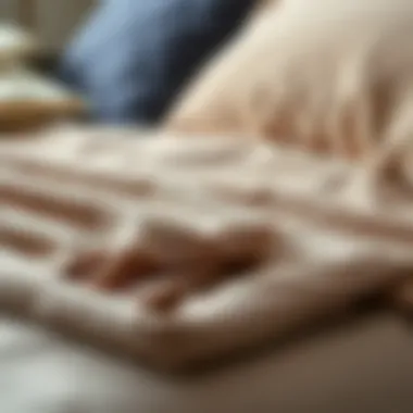 Close-up of various fabric types for fitted sheets