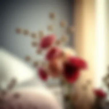 Contemporary Decor with Dried Roses Creative use of dried roses in a contemporary decor