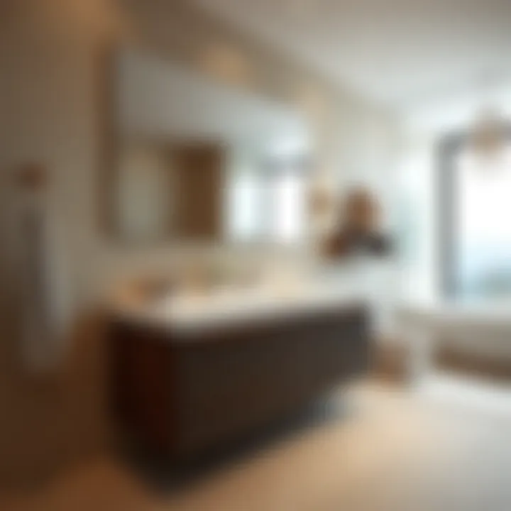 Luxury Finishes in Bathroom Cabinetry Luxurious lake bathroom cabinet with high-quality materials and finish