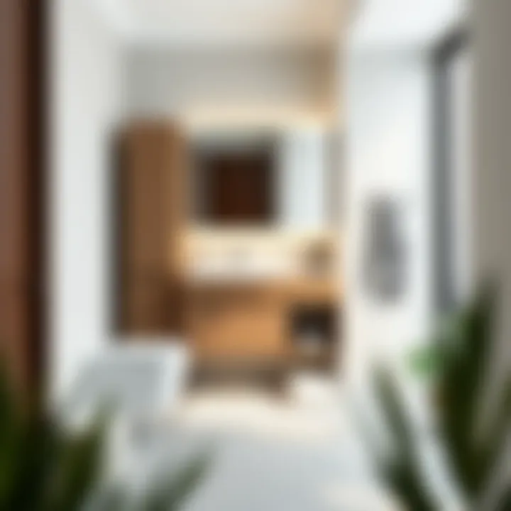 Simplicity and Functionality in Bathroom Cabinets Minimalist lake bathroom cabinet emphasizing simplicity and functionality