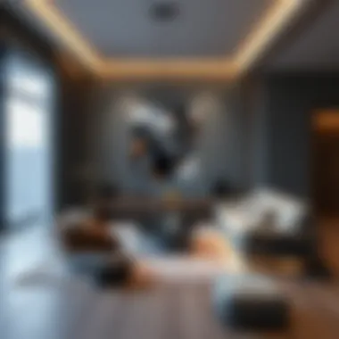 Modern Home Decor with LED Solutions Modern home featuring LED solutions in decor