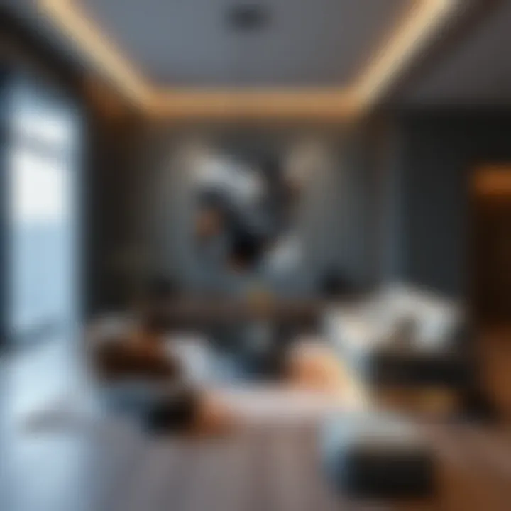 Modern Home Decor with LED Solutions Modern home featuring LED solutions in decor