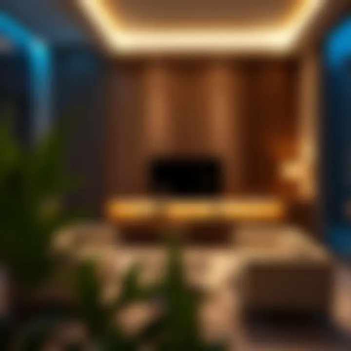 Modern interior featuring stylish LED lighting solution