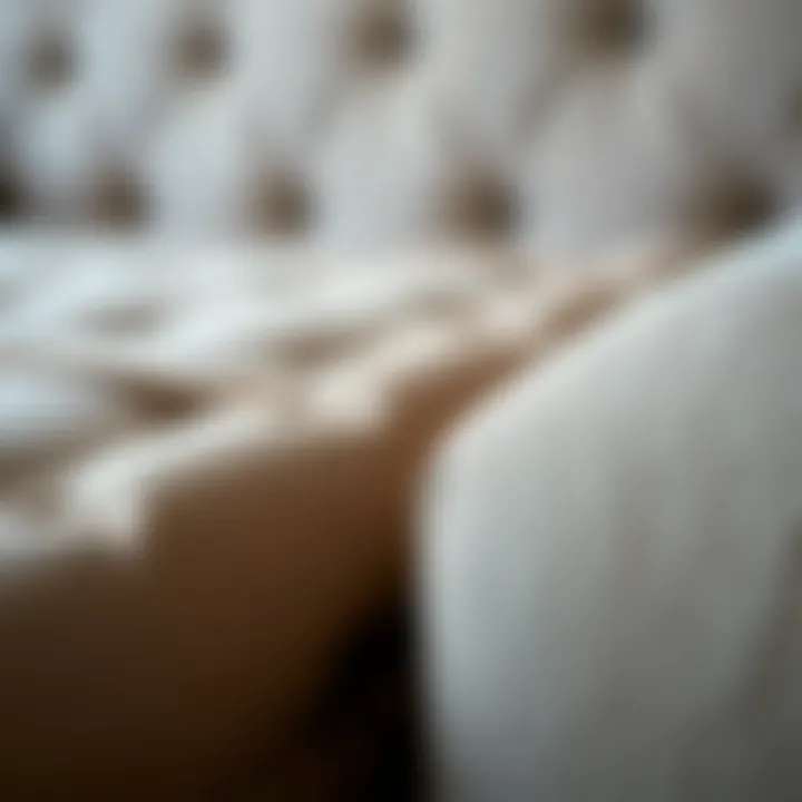 Luxurious Fabric Textures for Comfort Close-up of luxurious fabric textures