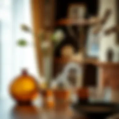 Maintenance tips for glass vases displayed artistically