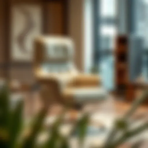 Elegant executive chair design showcasing premium materials