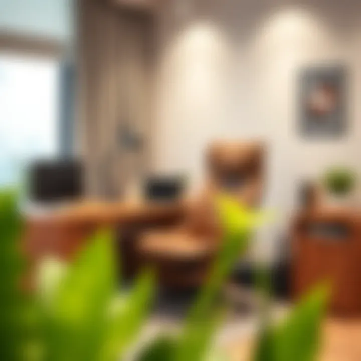 Stylish office setup featuring high-quality executive chair