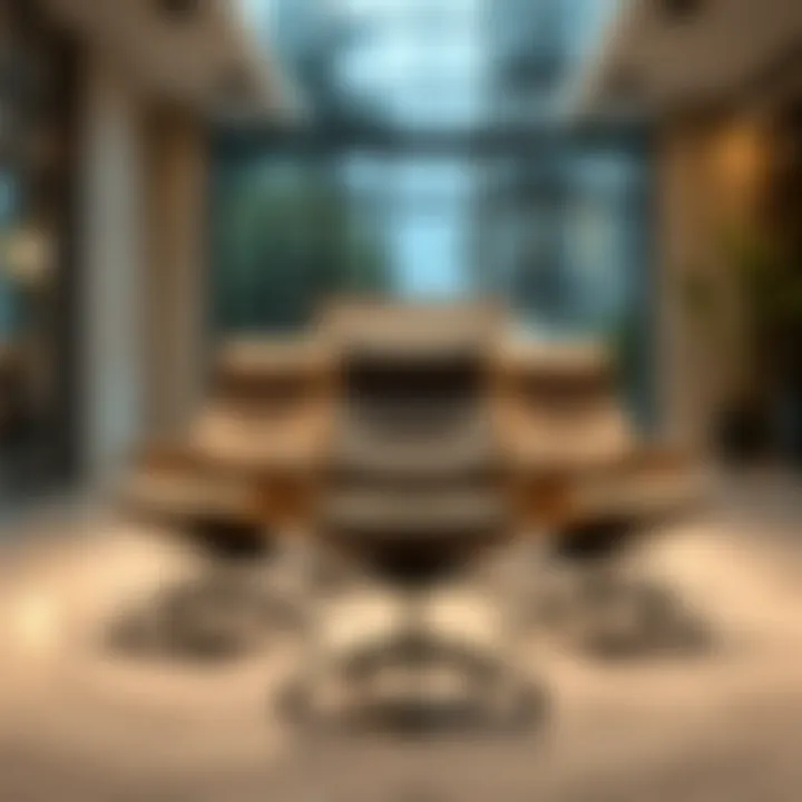 Trendy design elements in modern executive chair