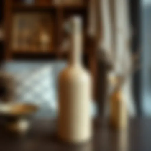 Elegant cork bottle showcasing its design