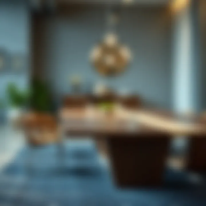 Different materials used for large meeting tables showcasing versatility