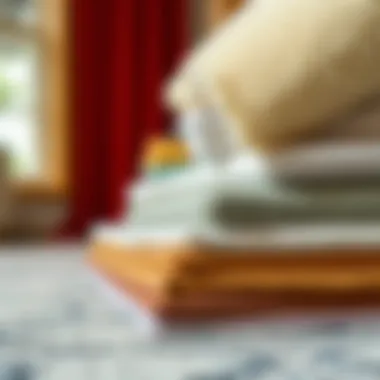 Close-up of various materials used in waterproof carpet protectors