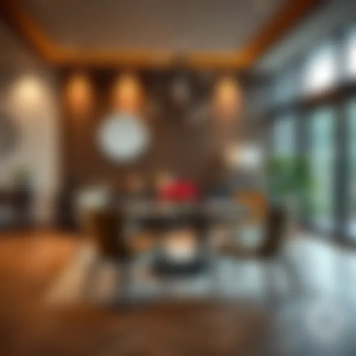 Inviting MDF Dining Room Design Cozy dining room setup with MDF furniture elements