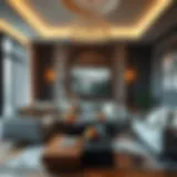 Elegant Living Room Setup Elegant living room setup featuring modern furniture