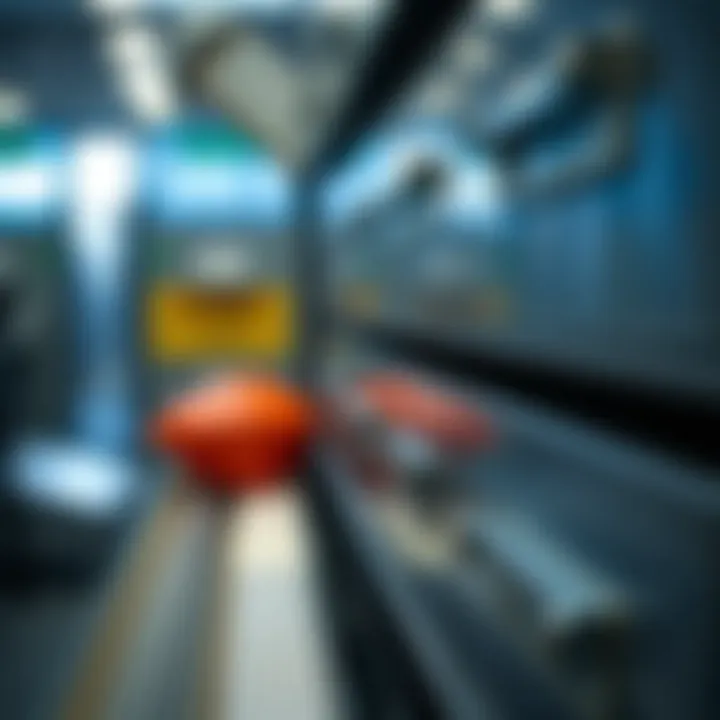 Quality Materials in Metal File Cabinets Close-up view of high-quality metal material in use