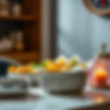 Stylish metal food container enhancing table aesthetics