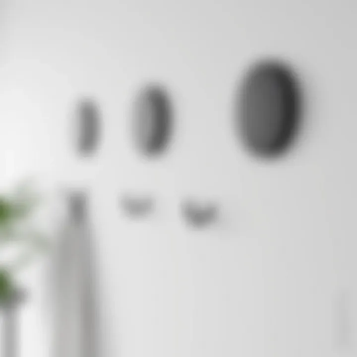 Sleek Minimalist Wall Hooks Minimalist wall hooks in a sleek and simple design