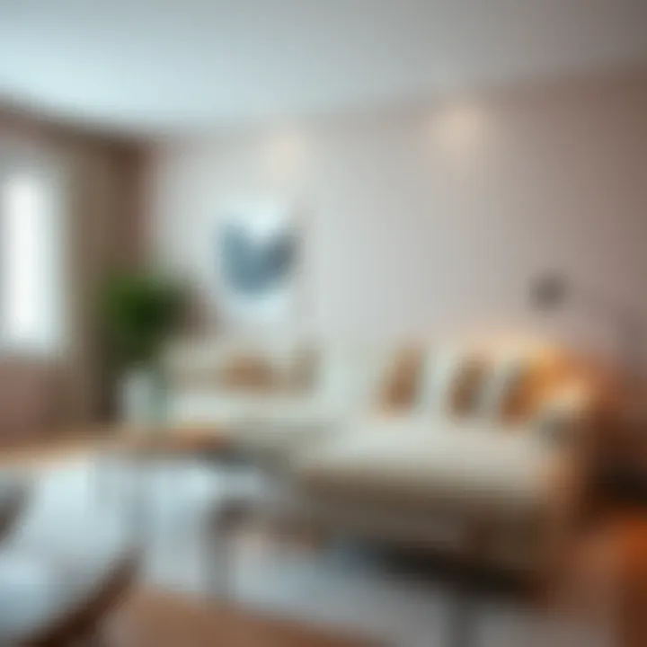 Minimalist sofa design with neutral colors