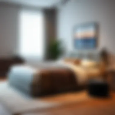 Stylish Base Bed in a Contemporary Bedroom Modern bedroom setup featuring a stylish base bed