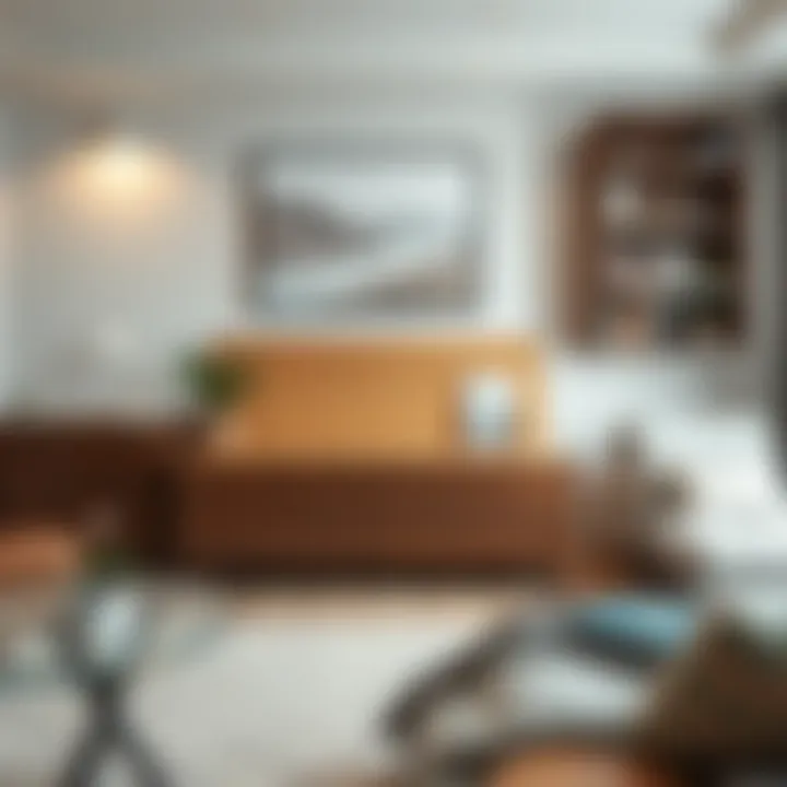 Contemporary hope chest used as a stylish storage solution in a living room