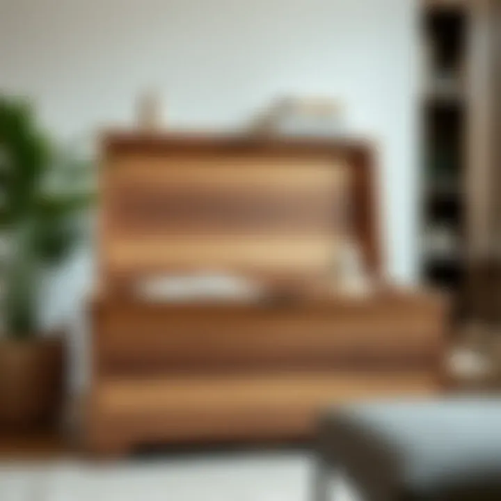 Selection of materials showcasing variety in modern hope chest designs