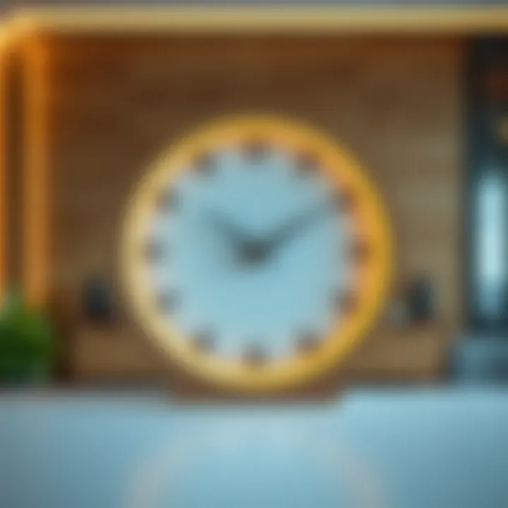 Modern Minimalism in Office Clock Design Modern minimalist clock design for contemporary offices