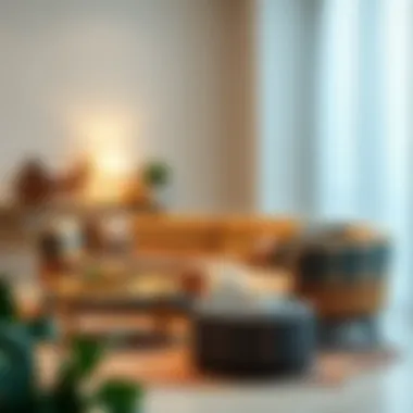 Unique Patterned Sofa in Modern Space A modern space showcasing a unique patterned sofa arrangement