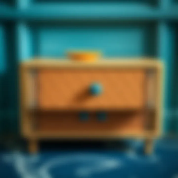 Artistic multifunctional drawer with unique patterns