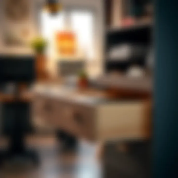 Functional multifunctional drawer used in a workspace