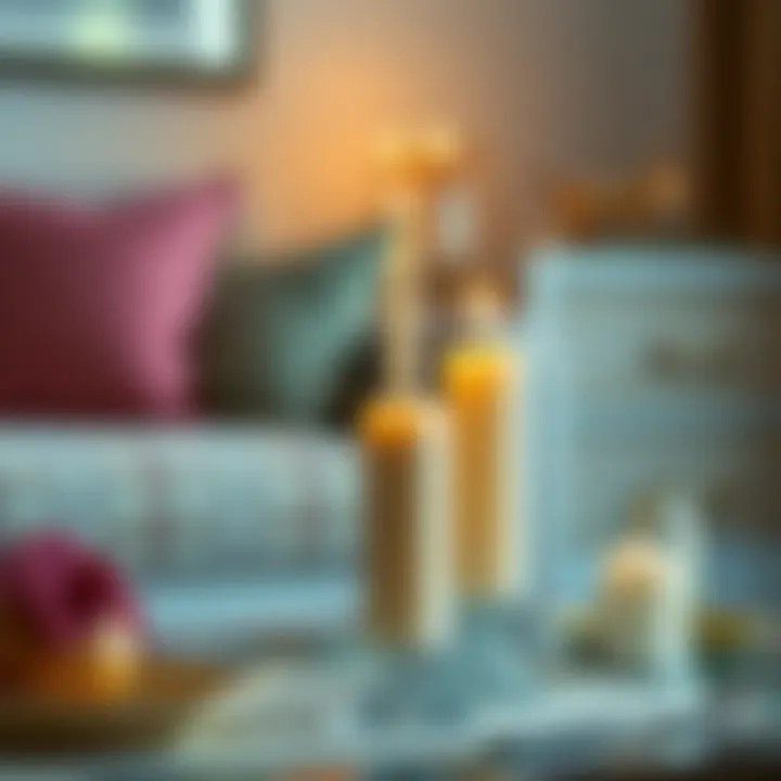 Candle Arrangement for Home Elegance Elegant candle arrangement enhancing home decor