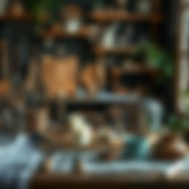 A Serene Workspace for Your Candle Making Adventure A serene workspace displaying tools and materials for candle making
