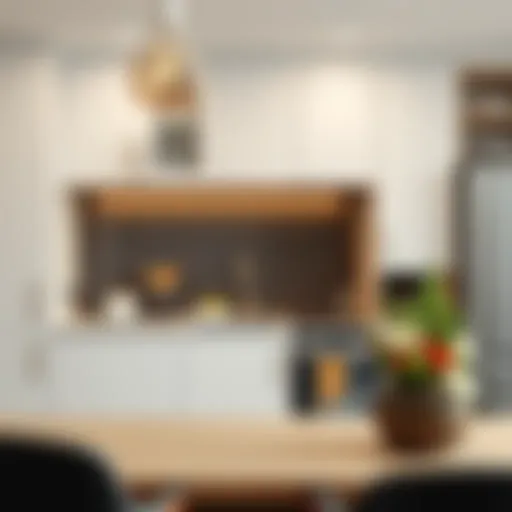 Elegant kitchen cabinet interior cover showcasing modern design