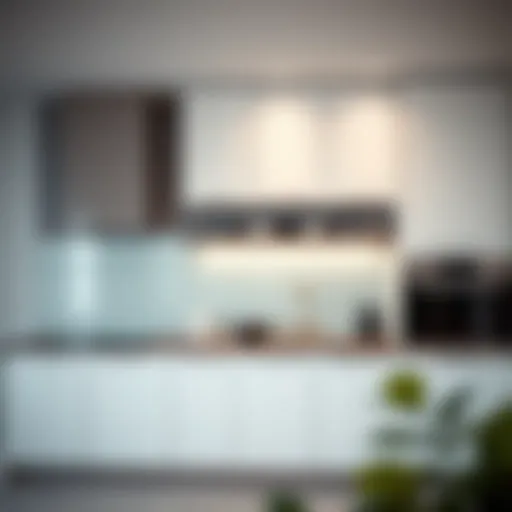 Modern kitchen cabinet design showcasing minimalist aesthetics