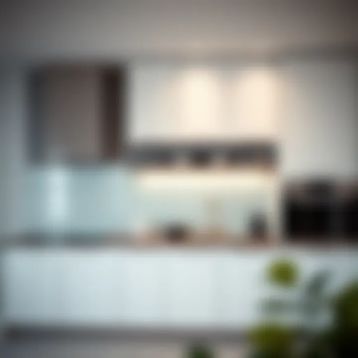 Modern kitchen cabinet design showcasing minimalist aesthetics