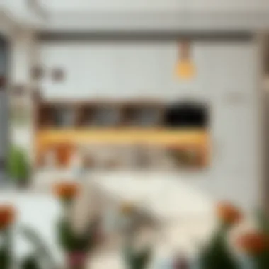 Elegant design of a kitchen cabinet blending with modern decor.