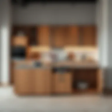 Functional kitchen island with integrated storage and seating area